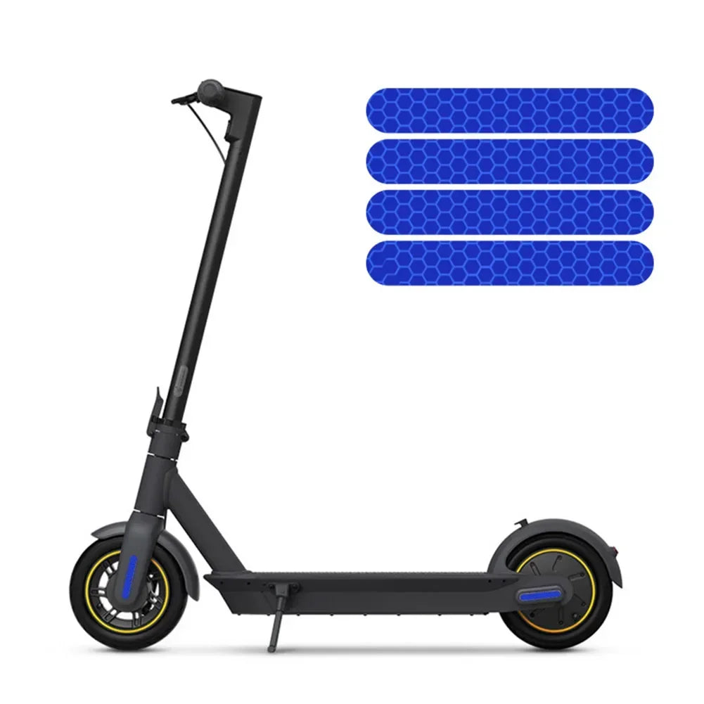 Electric Scooter Reflective Stickers Night Safety Stickers Scooter Accessories Night Safety Stickers, Scooter Accessories