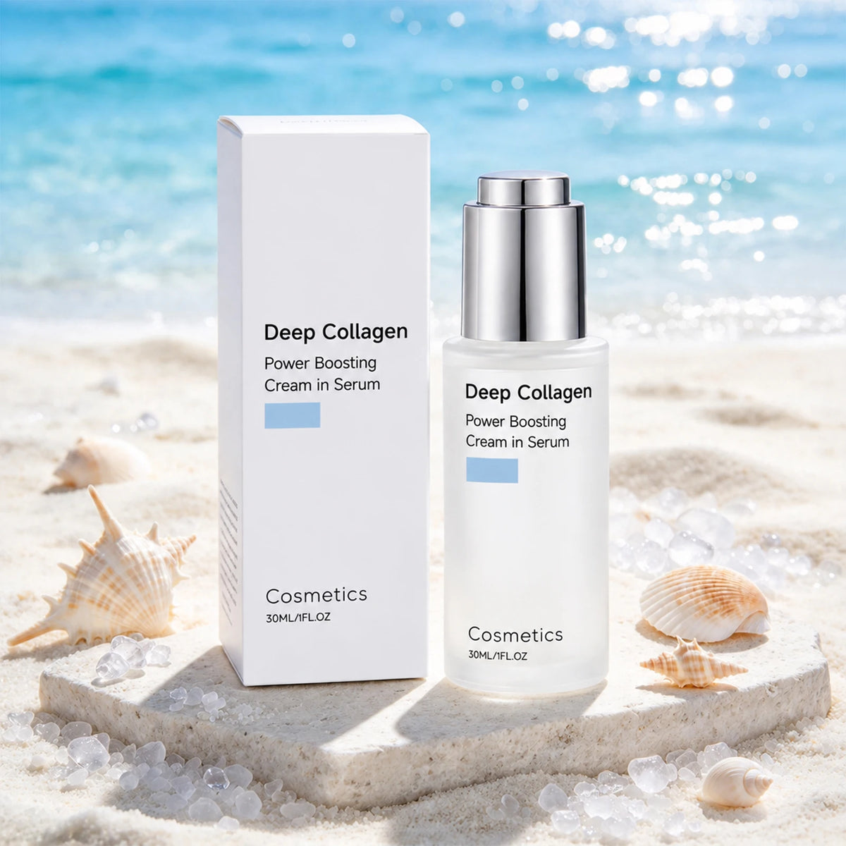 New Face White Serum For Glowing Skin Improve Elasticity Suitable For All Skin Types Korean Collagen Extract Women Face Essences