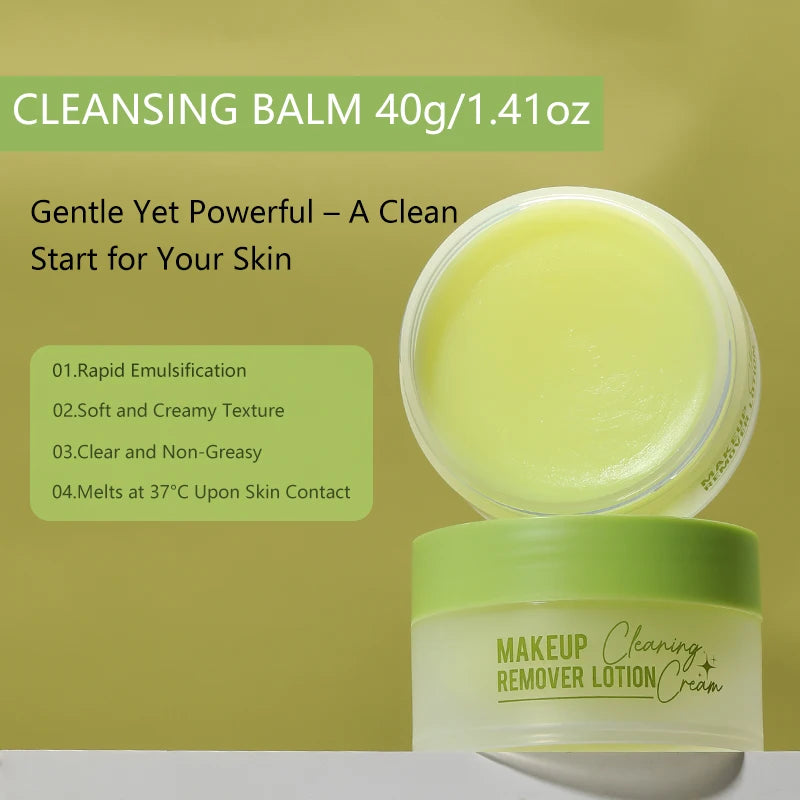 Makeup remover cream deeply cleanses the face, eyes, and lips with a gentle and non irritating makeup remover oil
