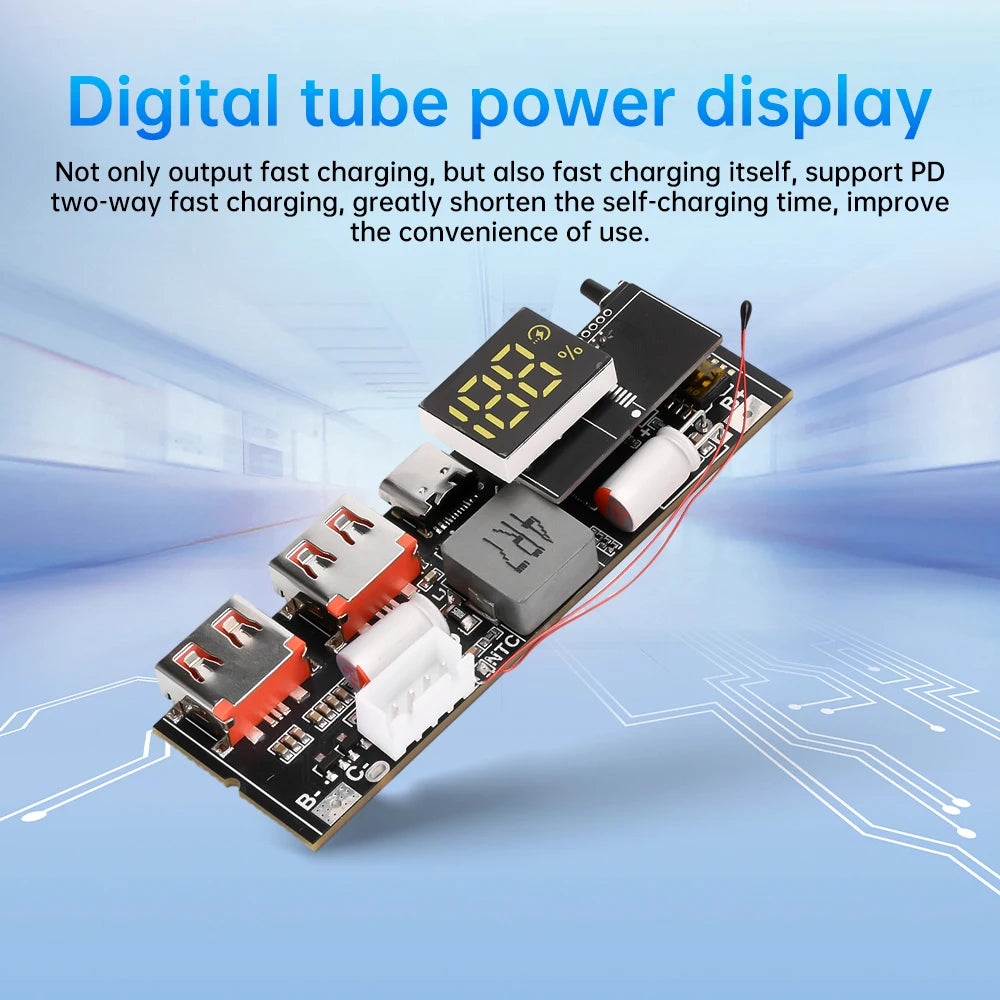 3S 4S 5S 65W 100W Power Bank Dual Type-C Bidirectional Super-Fast Charging Module Power Bank Circuit Board