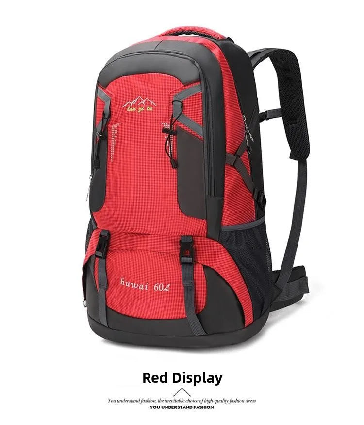 Outdoor Travel Backpack 60L Large Capacity Men's Women's Climbing Bag Luggage Multifunctional Bookbag Lightweight Waterproof