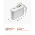 SucceBuy Macerator Pump 500W 29 GPM Flow 26ft/8m Head Sewerage Toilet Pump for Kitchen, Basement, Shower, Sink, Laundry, Bathtub