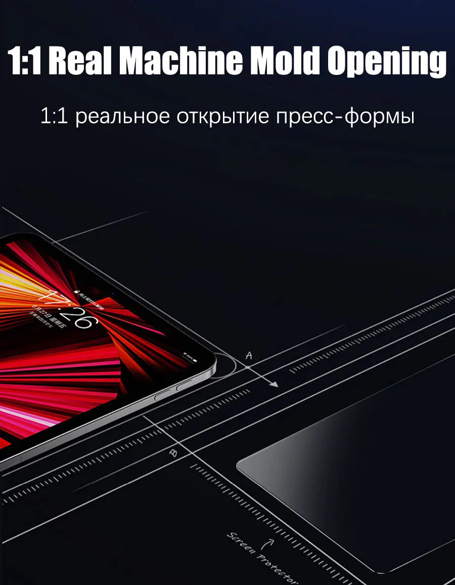 Auto Alignment Kit Tempered Glass For Ipad Pro 11 12.9 10 9 8 7 Air 5 4 3 2 13 Screen Protector For Ipad Mini 6 5 4 Gen Th Film