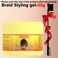 Edge Control Gel Set Hair Braiding Gel Biotin Anti Break Hair Wax Non-Greasy Hair Styling Cream Anti-Frizz Wax Stick For Wig