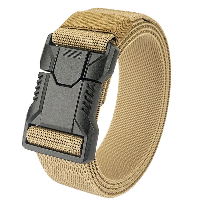 1pc Lightweight Tactical Quick-Release Buckle Belt Workwear Wear-resistant Outdoor Commuting Military Training Pants Belt