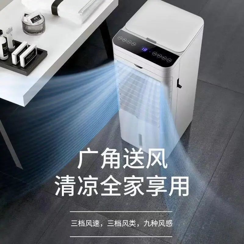 Dual-Mode Cooling Heating Fan Household Air Cooler, Compact Portable Water-Cooled Air Conditioner