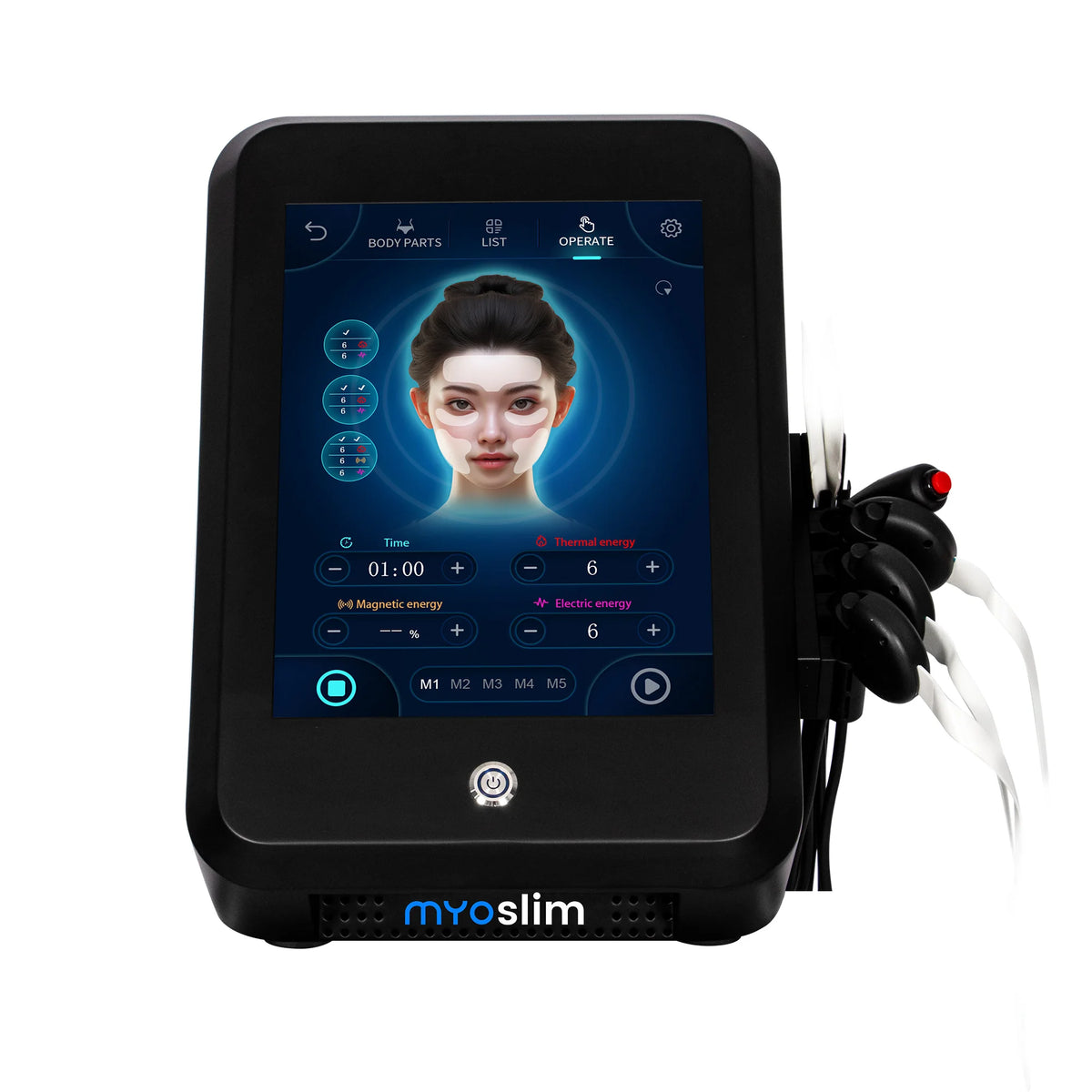 MYOslim EMS RF Electromagnetic Muscle Building Skin Firming Device Non-Invasive Face Lifting Wrinkle Removal Beauty Machine