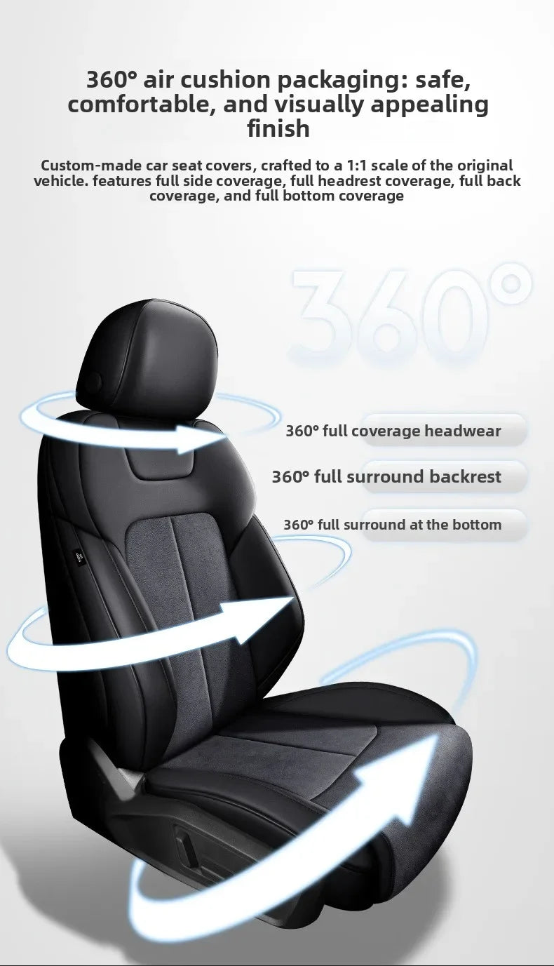 Custom Fit Full Luxury Car Seat Cover Car SUV Full Seat Set Perforated Genuine Leather for Various Models Contact Seller JJ208
