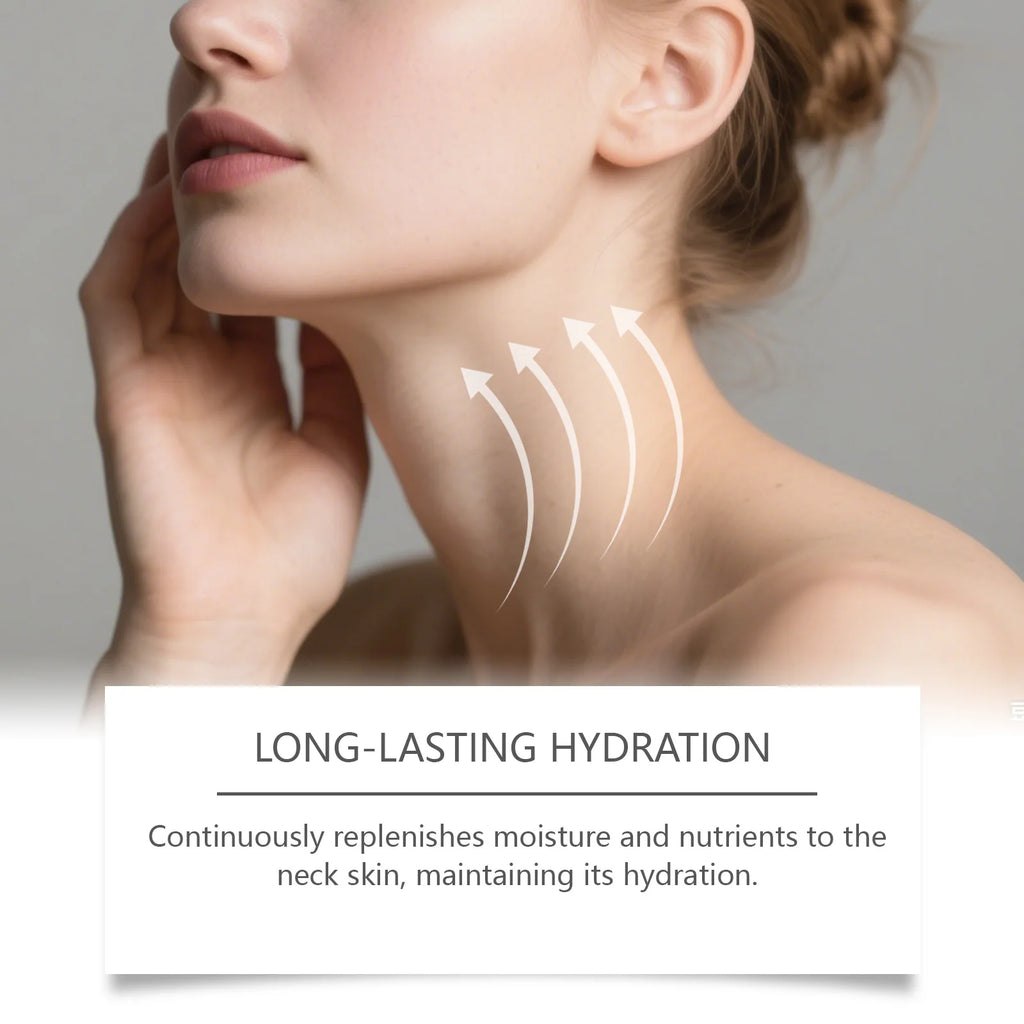 Neck Firming Massage Cream Deep Moisturizing Neck Lines Smoothing Skin Tightening Gentle Hydrating Soft Smooth Daily Neck Care