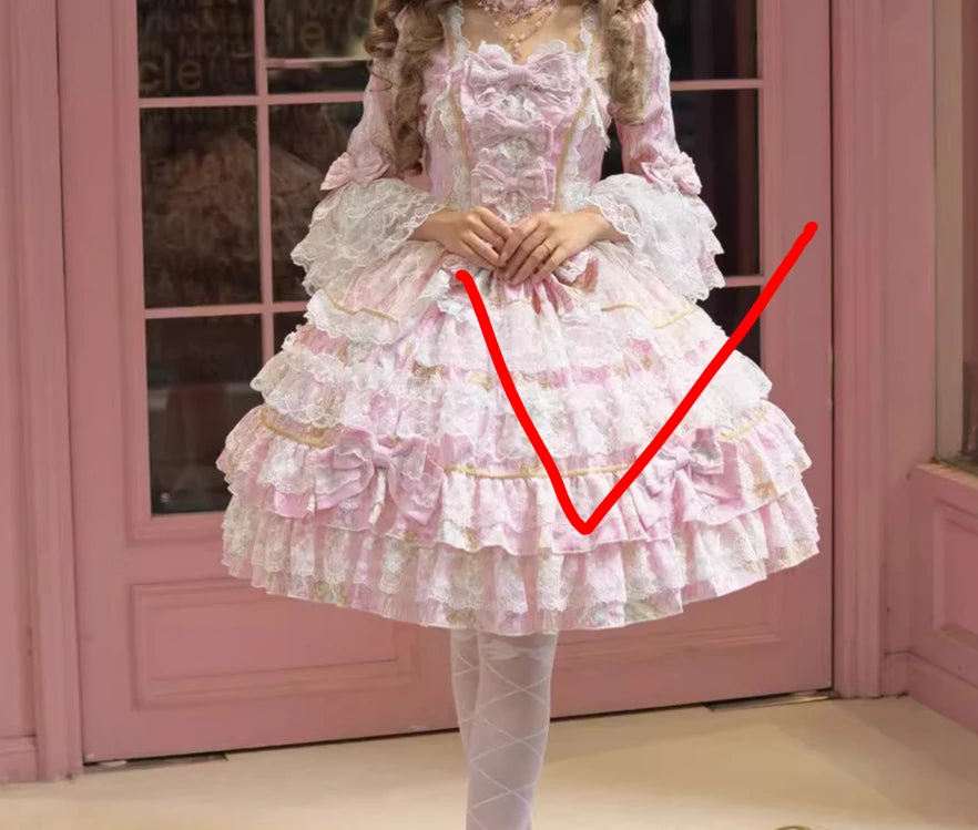 Original Design Lolita Sweet Long Sleeve OP Dress Women Autumn Super Fairy Cute Bow Birthday Party Girls Princess Dresses