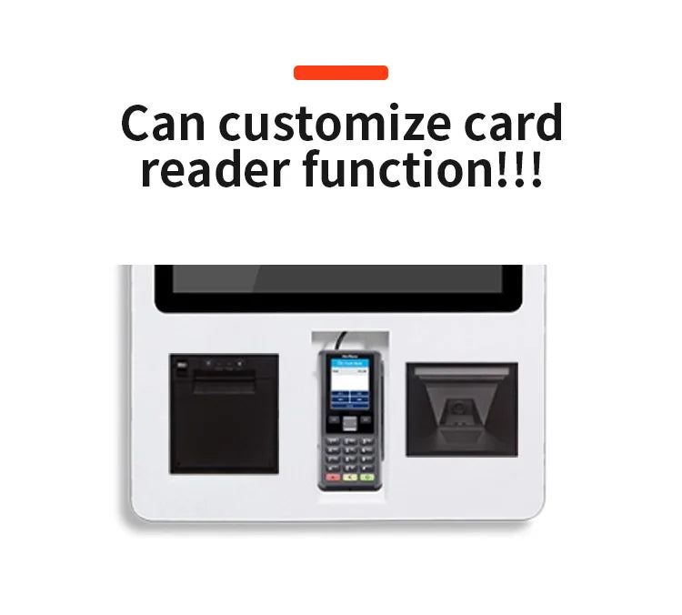 POS System Self-Service Payment Kiosk Wall Mount Hanging Food Ordering Kiosk Floor Stand Kiosk Advertising Equipment For
