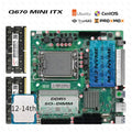 NAS Set Q670 MINI ITX Motherboard CPU Combo vPRO with 12-14th Core DDR5 16-32G 4800MHz Support 2xM.2 NVME 8xSATA3.0 Home Server