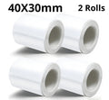 Multi-purpose Thermal Label Tape,Glossy Coating Oil & Scratch Resistant White Sticker Labels Compatible withVariousLabelPrinters