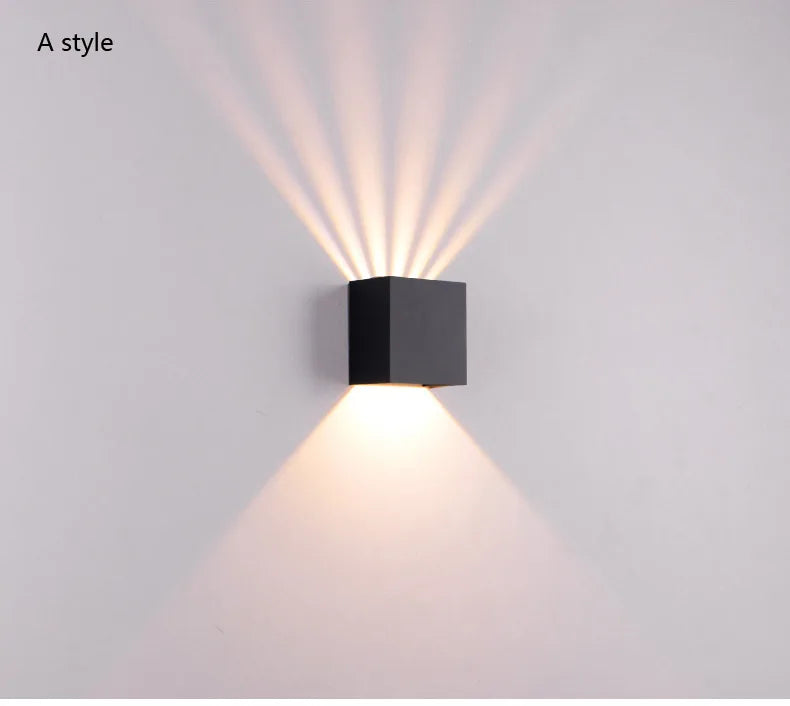 Outdoor Simple LED Wall Lamp Porch Garden Corridor Modern Indoor Wall Sconce Courtyard Landscape Lighting Waterproof IP65