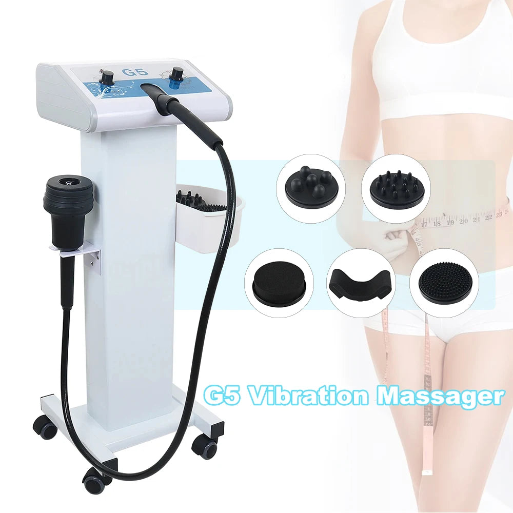 G5 Vibration Slimming Machine High Frequency Massager Fat Burning Body Shaping Vibrate Massage Anti Cellulite With 5 Tips Device