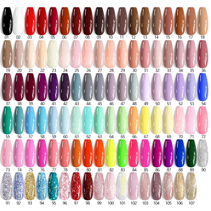UR SUGAR 7ML Valentine’s Day Gel Nail Polish 107 Colors Classic Black Red Glitter Semi Permanent Autumn Soak Off UV Gel Varnish