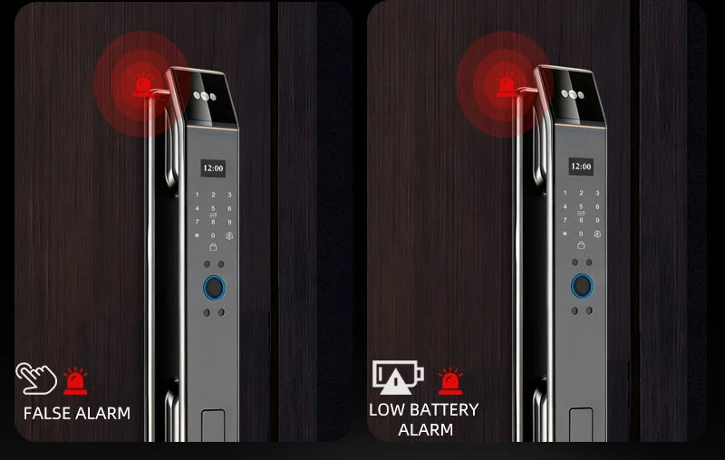 3D Face Recognition Fingerprint Password Smart Door Lock with  Remote Unlocking Wishome APP  Smart Lock Electronic door lock