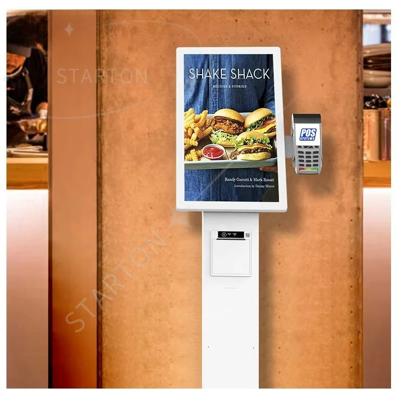 Desktop Touch Display Automatic Self Payment Machine Fast Food Ordering Machine Self Service Payment Kiosk for Restaurant