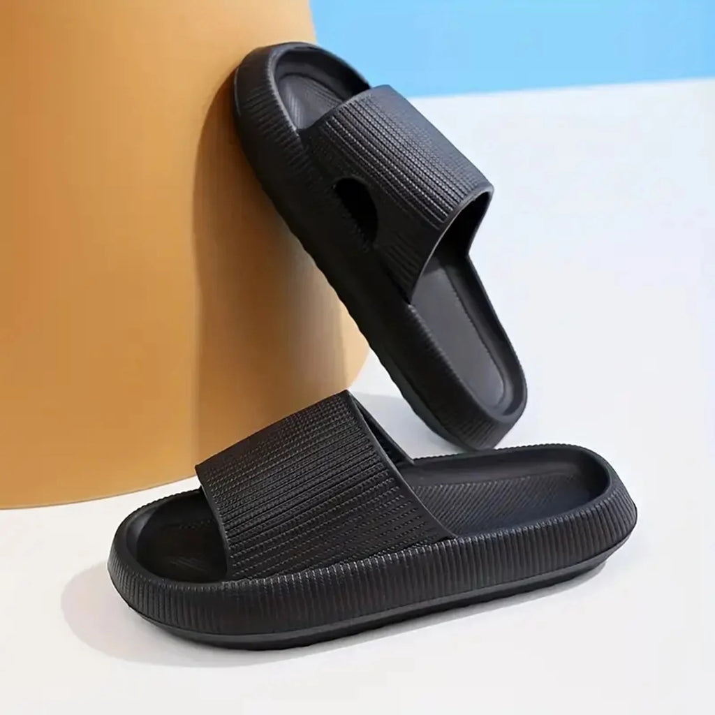 Thick Sole Cloud Slippers Women Men,Large Size,Pillow House Slippers Shower Sandals,Indoor Bathroom Slides,Lightweight,Non-Slip