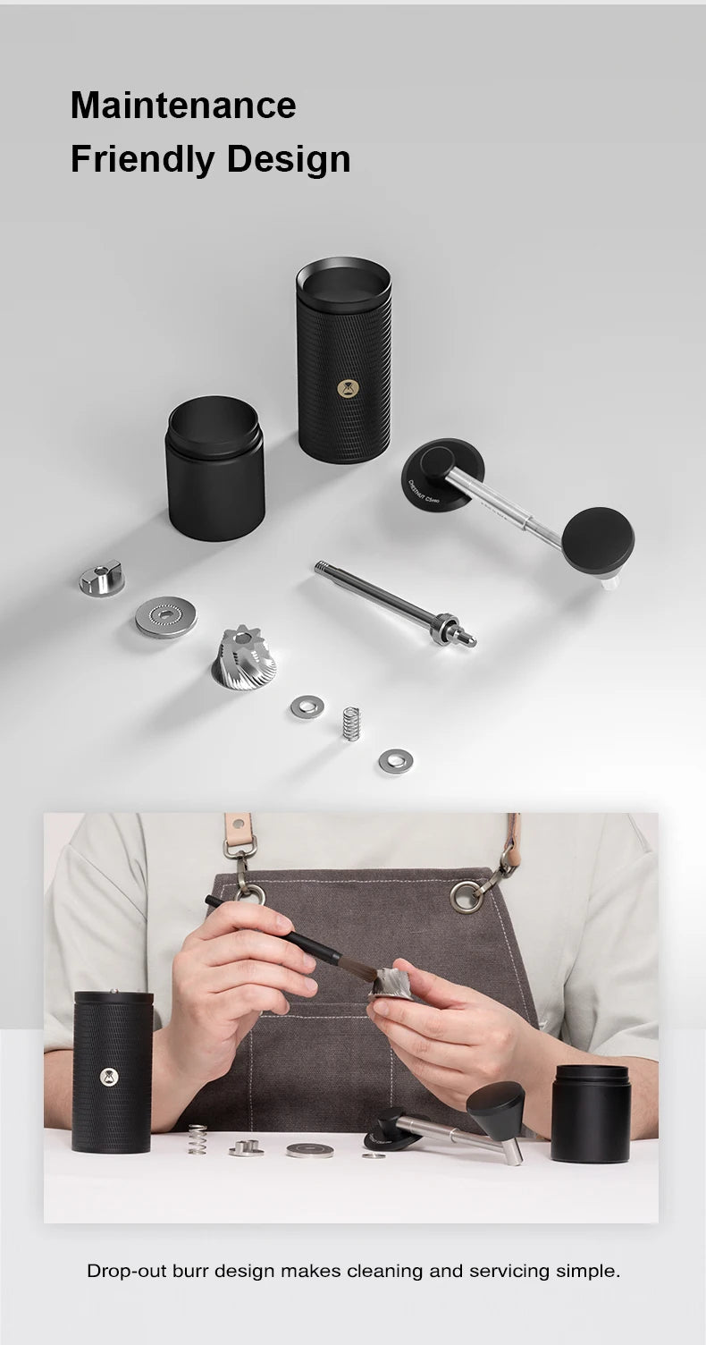 TIMEMORE C5 PRO Espresso Manual Coffee Grinder Hand Grinder Adjustable Steel Core Burr SendCleaning Brush OutdoorPortable