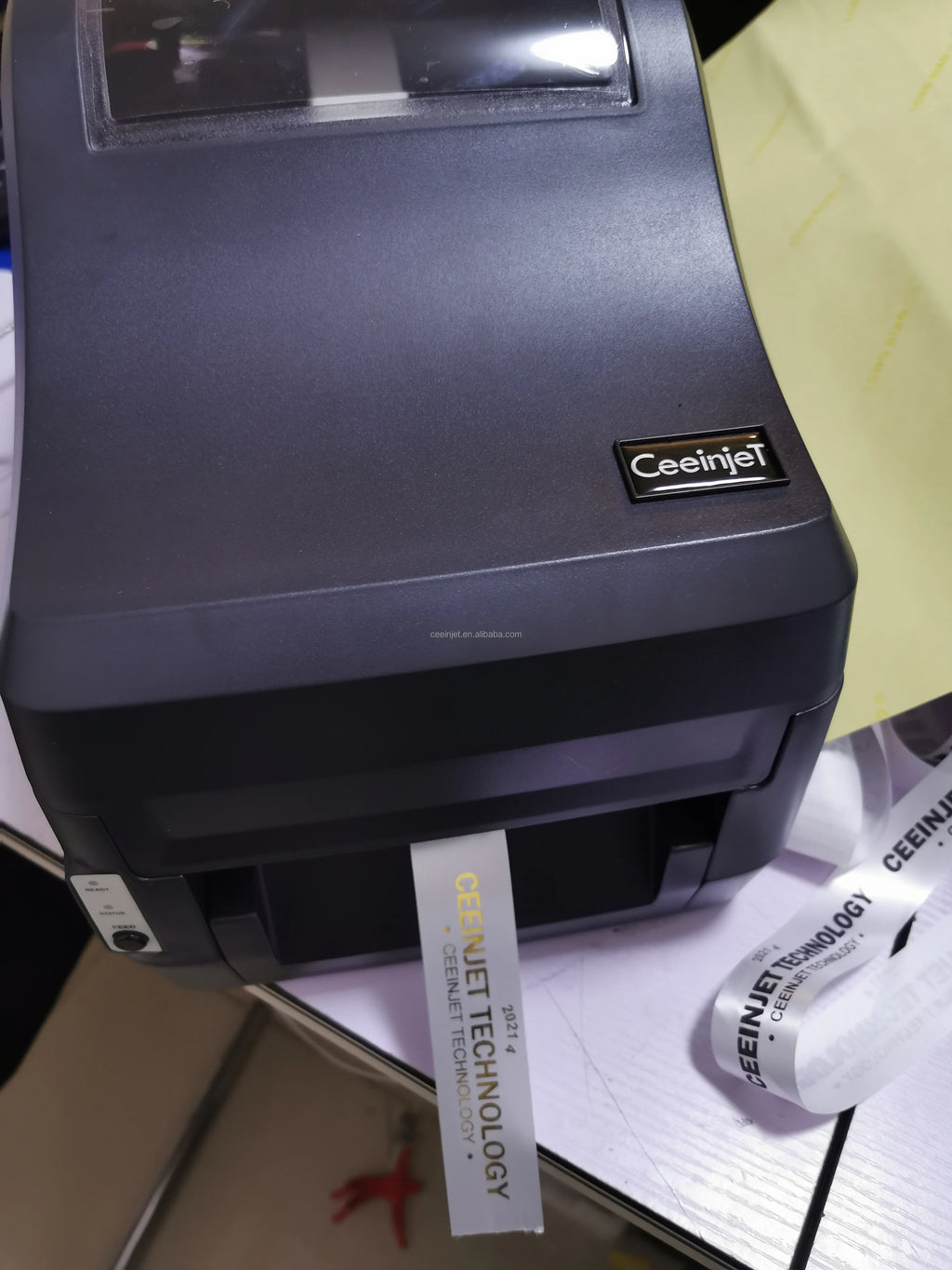 Commercial Automatic Digital Mini Satin Ribbon Printer Machine 203dpi Waterproof Label Home School Cloth Name Tag Gift