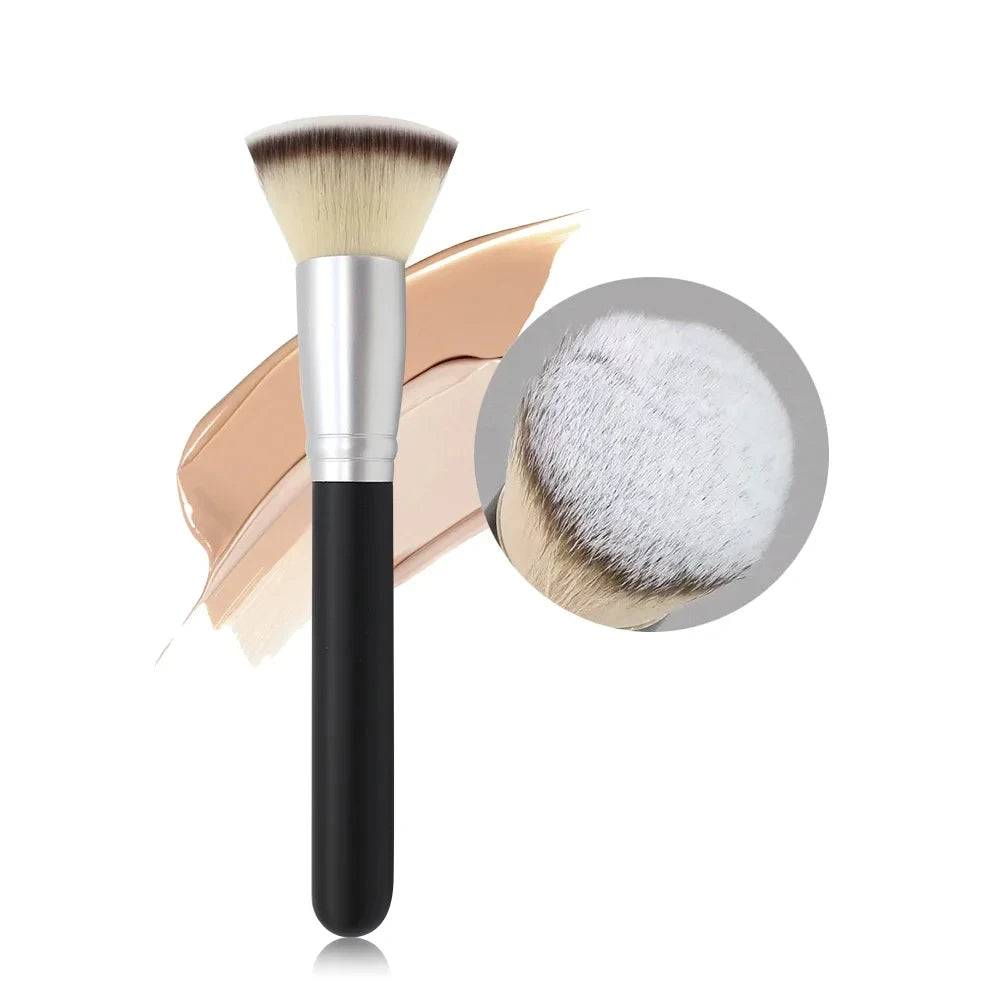 Ultra Thin Foundation Brush Lightweight and Thin Face Contour Brush Flat Contour Brush Blending Foundation Cream Makeup Brushes