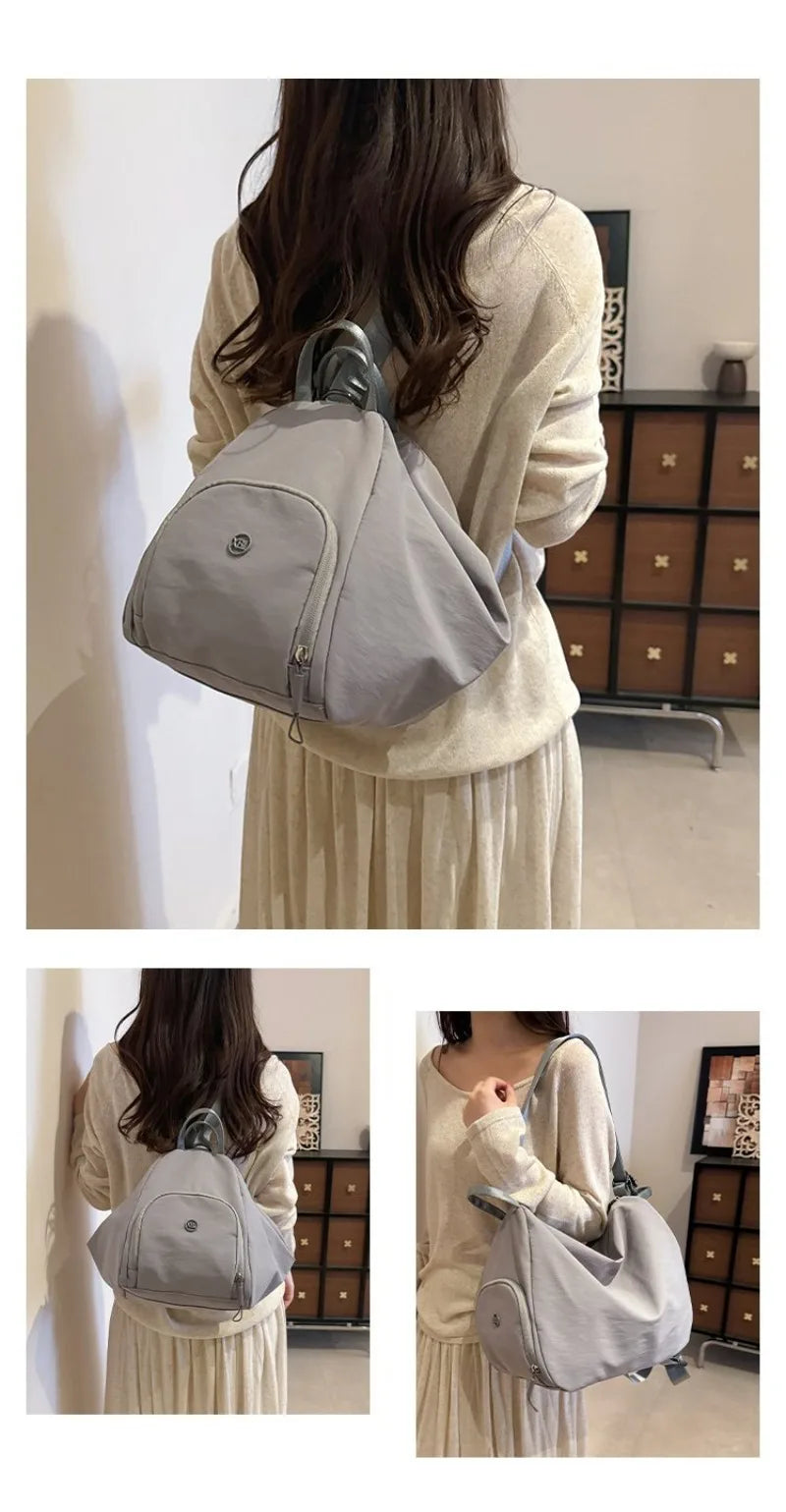 Women's Casual Nylon Large Capacity Shoulder Bag with Pocket, Casual Style for Daily Use, Sports, Travel, and Outdoor Activities