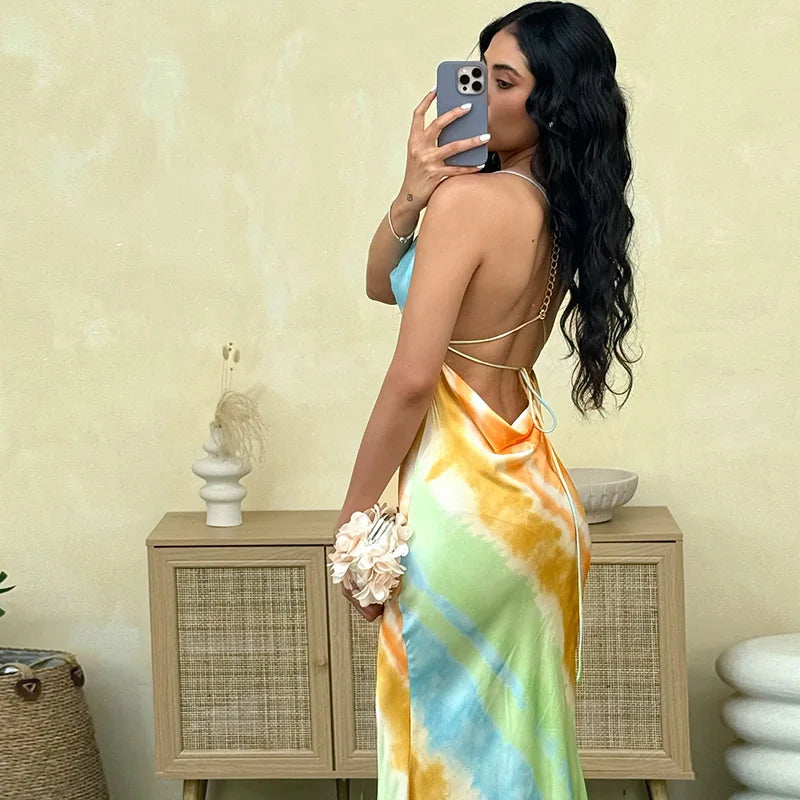 2026 Summer New Fashion Style - Elegant and Sexy Low-Backed, Backless and Neck-Baring Dress