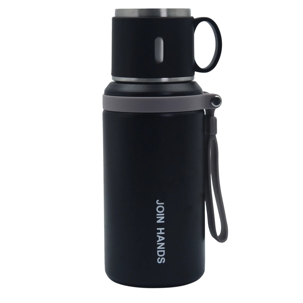 600ml Stainless Steel Coffee Cup Travel Thermal Mug Leak-Proof Thermos Bottle Tea Coffee Mug Office Business Style Thermos