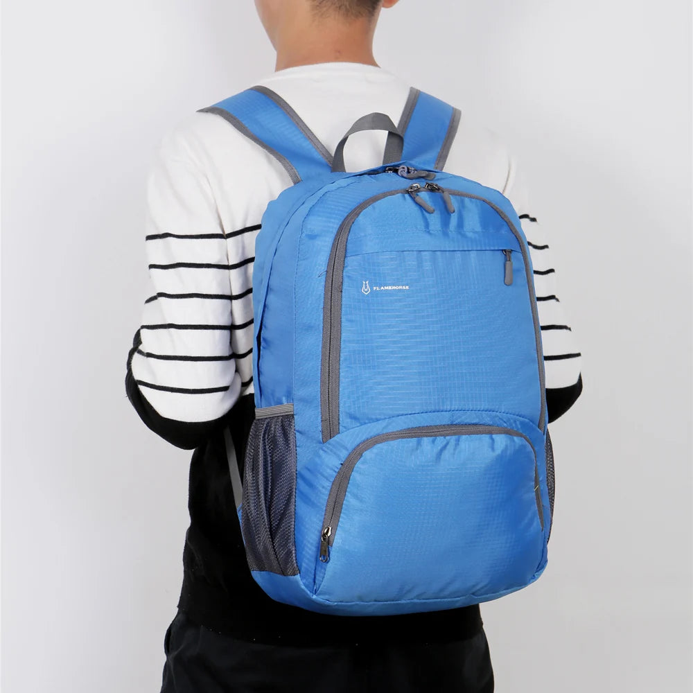 Lightweight Foldable Backpack Men Women Waterproof Packable Backpack Outdoor Travel Hiking Cycling Daypack Camping Shoulders Bag