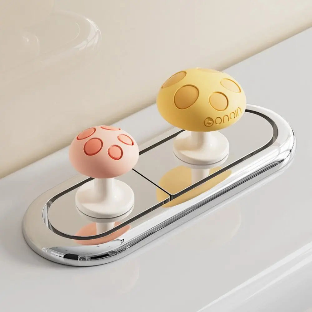 Mushroom Shaped Toilet Press Button Adhesive Creative Toilet Tank Press Button Multifunctional Nail Protector