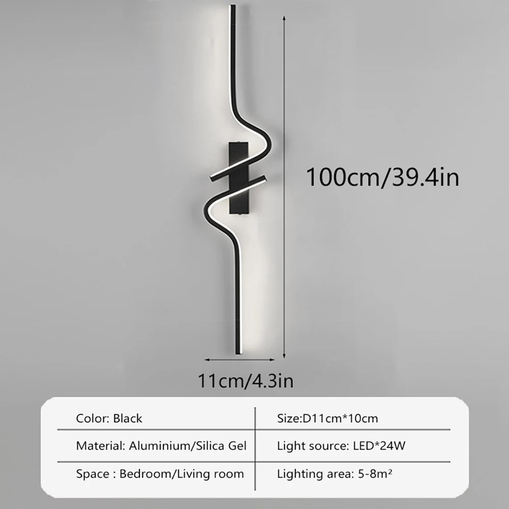 Modern Design LED Wall Light Indoor Atmosphere Living Room Sofa Bedroom Corridor Entrance Villa Courtyard Wall light