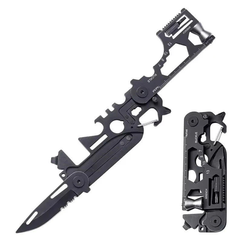 Multifunctional EDC Tool Card Folding Scissor Knife Outdoor Camping Gear