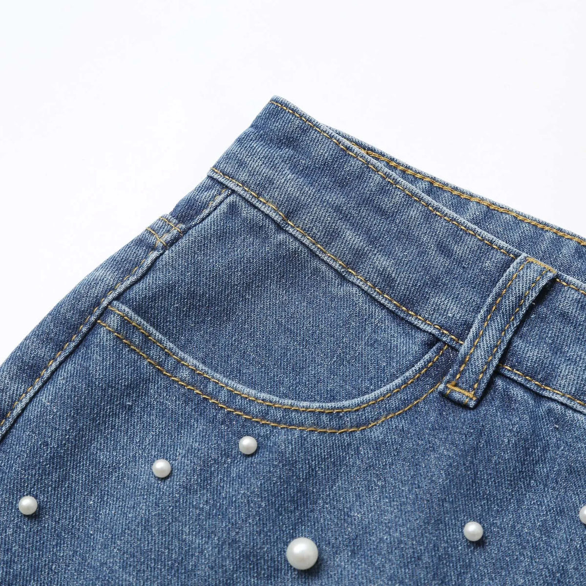 Women 2025 New Nail Bead Jeans Temperament Commuting Straight Leg Pants With Rough Edges Washed Fashion Jeans Ubrania Damskie