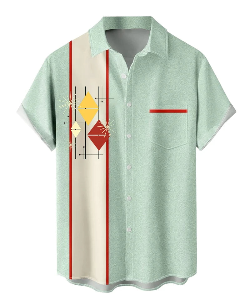 Summer Men's Shirts 3d Print Casual Outdoor Street Short-sleeved Shirts Men Women Loose Comfortable Hawaiian Men's Daily Wear