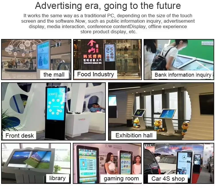 32-Inch screen interactive LCD kiosk touch screen floor rack digital poster self-service advertising inquiry machine