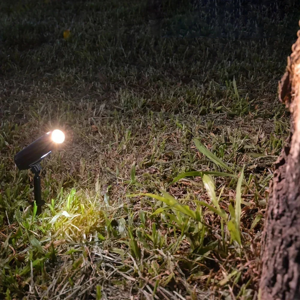 LED Solar Outdoor Courtyard Spotlights Waterproof Garden Decoration Atmosphere Lights 2modes of Tree Garden Channel Lighting