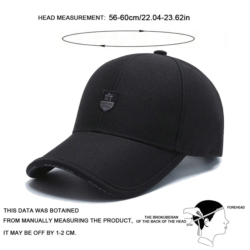 Unisex NLS Letter Crown Label Baseball Caps Spring Autumn Outdoor Adjustable Casual Hats Sunscreen Hat