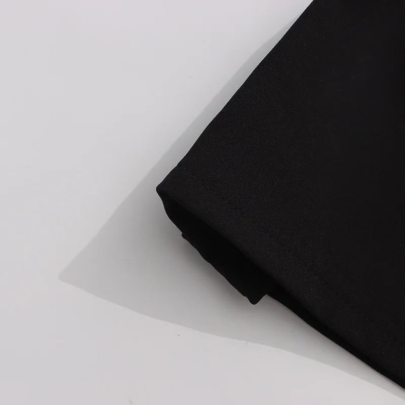 Sexy Pure Desire Vest Short Skirt Women's Dress High Waist No Sleeve round Neck Polyester Fiber Pure Color Autumn New Design