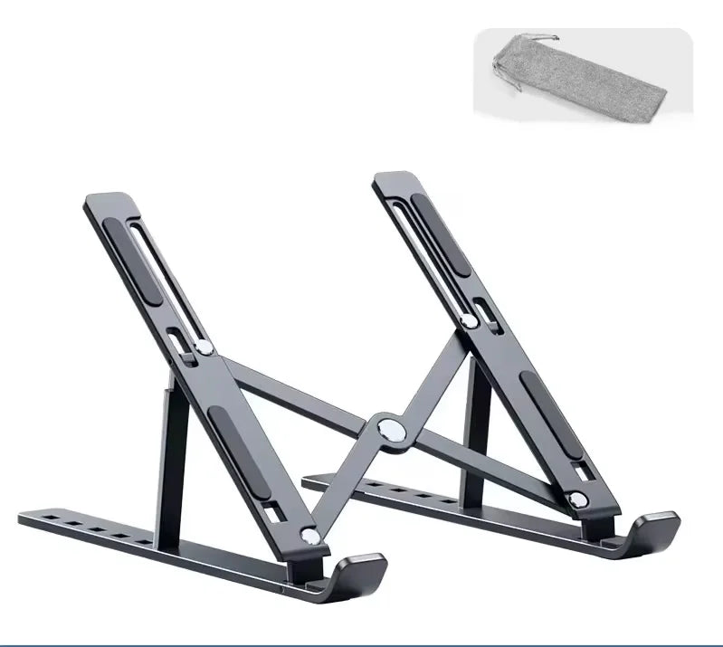 Macbook Laptop Stand Folding Adjustable Aluminum Computer Pc Tablet Stand Notebook Tablelaptop Holder Heat Dissipation