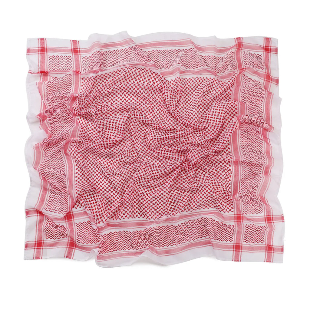 New Arab Shemagh Muslim Keffiyeh Head Wrap Tactical Desert Head Neck Scarf Military Shawl Arabic Scarf Headwear with Agal Rope