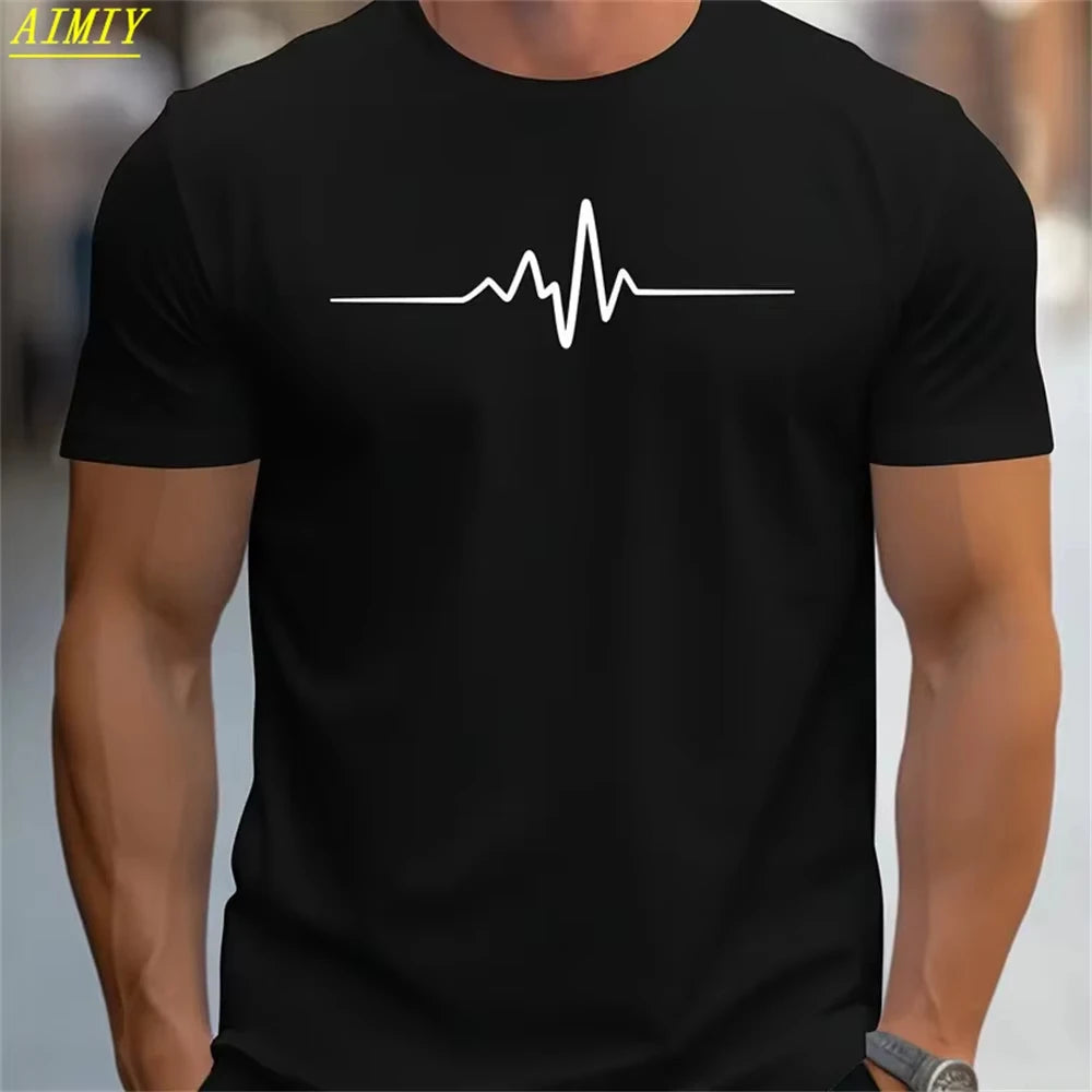 Casual Men's T-Shirts Spring Clothing Ombre Shirts Oversized Short Sleeve Tops Boys Tees Oversized Vintage T-Shirts For Mens