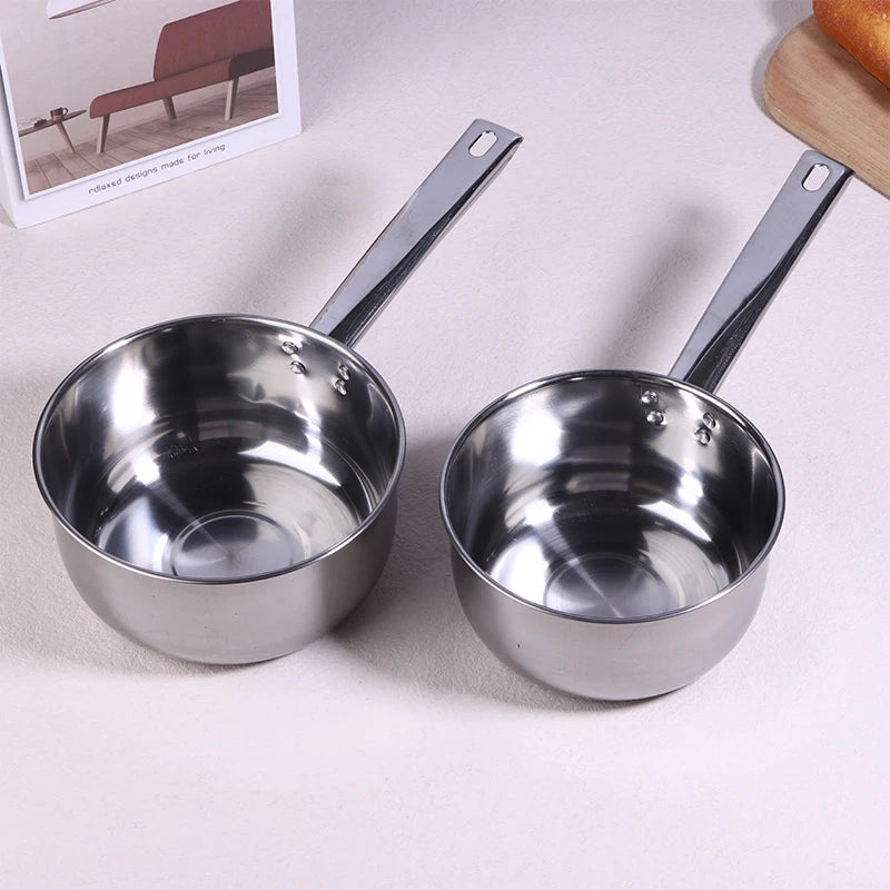 Stainless Steel Water Ladle Pan Pot Thickening Non-stick Suop Pan With Handle Or Plastic Ladle Household Kitchen Gadgets〔CC11〕