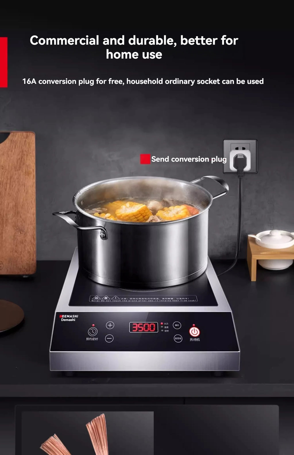 Commercial Induction Cooker 3500w High-power Hotel Flat Induction Cooker