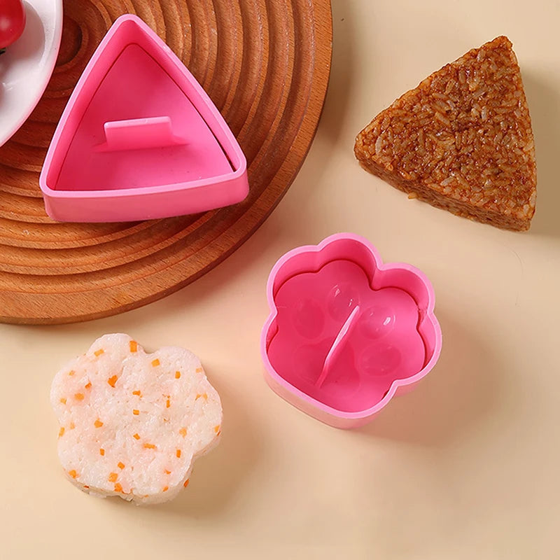 1PC Portable Rice Ball Maker Onigiri Mould Japanese Bento Rice Mold Maker Kit Non Stick Rice Mould For Kid Lunch Kitchen Gadgets