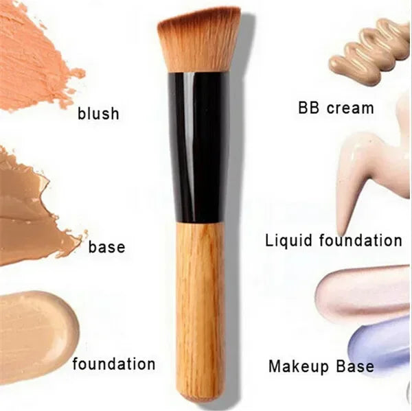Foundation Brush Makeup Brushes Synthetic Hair Liquid Blending Mineral Powder Loose Powder Cosmetics 1pcs