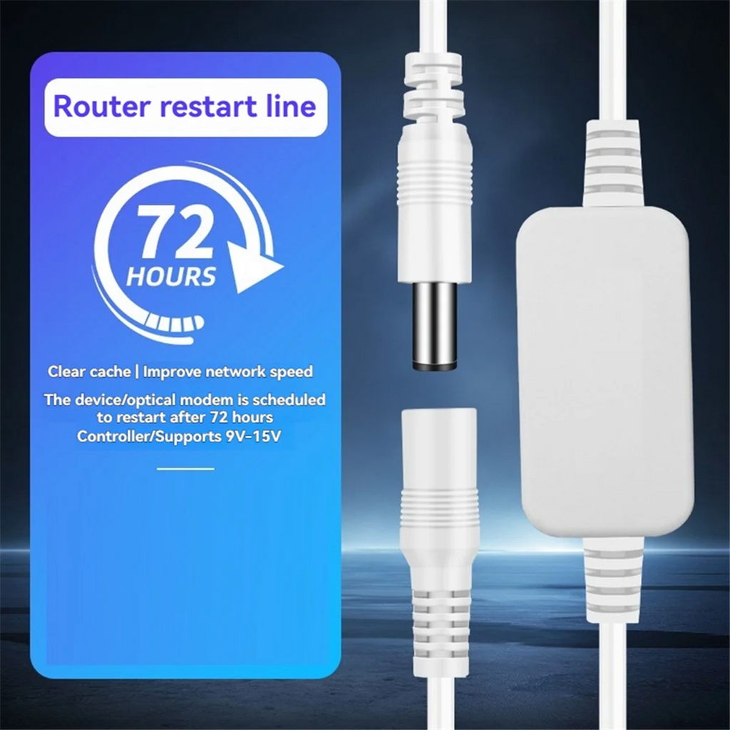 Router Restart Line Router 72 Hours Automatic Restart Cable Routing Timer Reset Tool Black