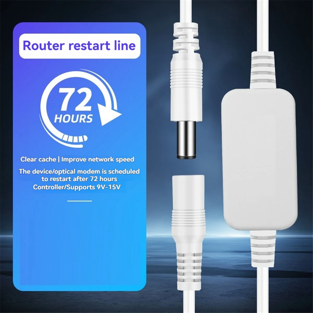Router Restart Line Router 72 Hours Automatic Restart Cable Routing Timer Reset Tool Black