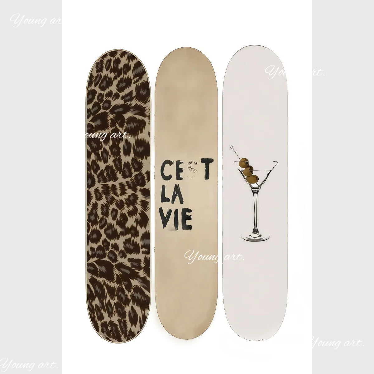 1/6pcs Retro Leopard Cheetah Abstract Canvas Print Poster Y2k Chic Modern Minimalism Art Prints Living Room Home Decor Poster