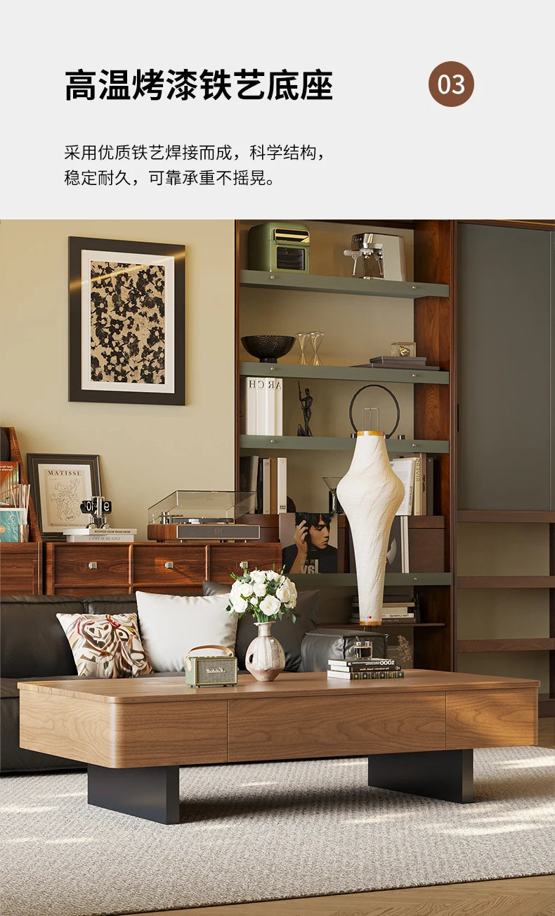 Modern Luxury Coffee Table Aesthetic Minimalist Trendy Coffee Tables Design Storage Mesa De Centro Sala Living Room Furniture